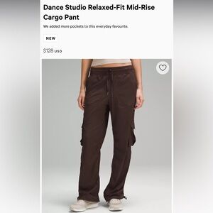 Dance Studio Relaxed Fit Lululemon cargo pants